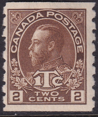 Canada 1916 Sc MR7 war tax coil MH*
