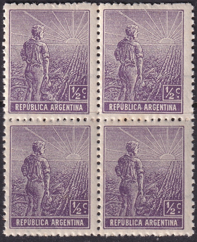 Argentina 1911 Sc 179 block MNH**