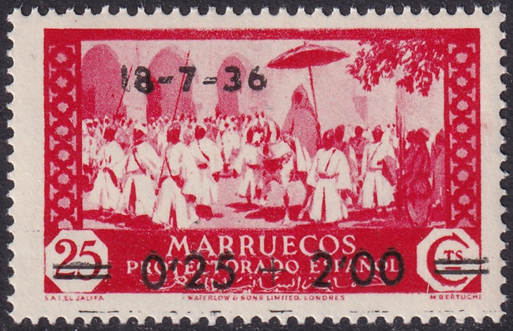 Spanish Morocco 1936 Sc CB1 air post MNH**