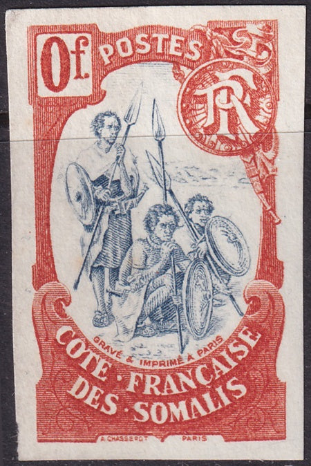 Somali Coast 1903  orange & blue colour essay MNG(*)