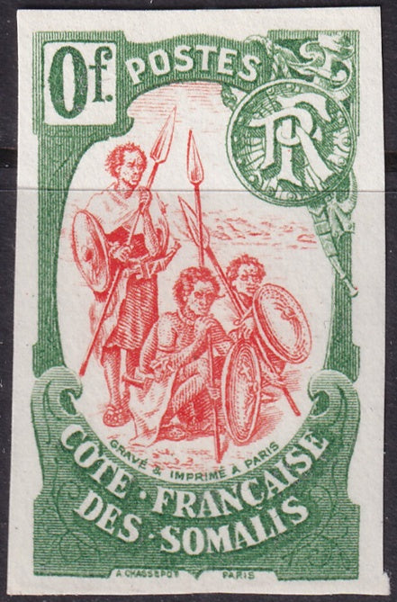 Somali Coast 1903  green & orange colour essay MNG(*)