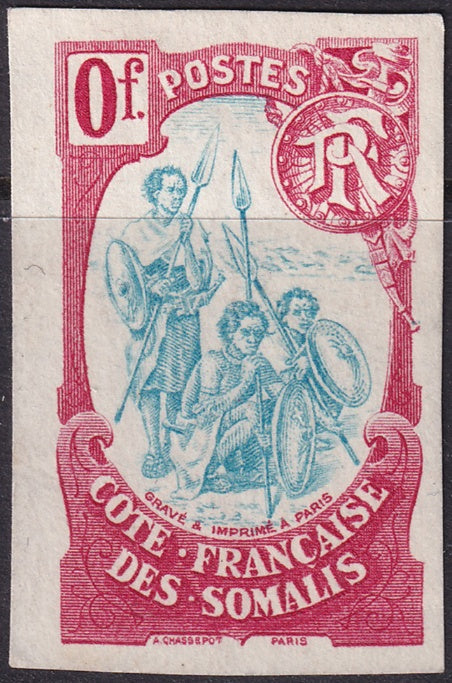 Somali Coast 1903  rose & blue colour essay MNG(*)