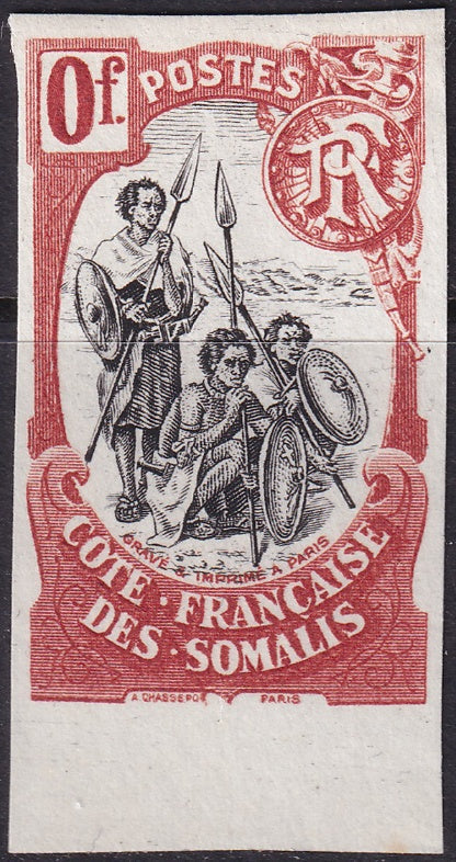 Somali Coast 1903  red brown & black colour essay MNG(*)