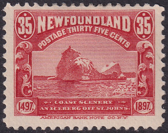 Newfoundland 1897 Sc 73 MH* heavy hinge