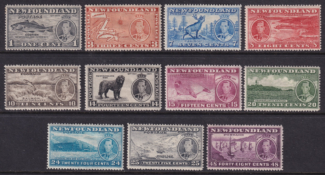 Newfoundland 1937 Sc 233-43 set MH*