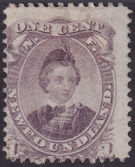 Newfoundland 1868 Sc 32 used light cancel heavy hinge
