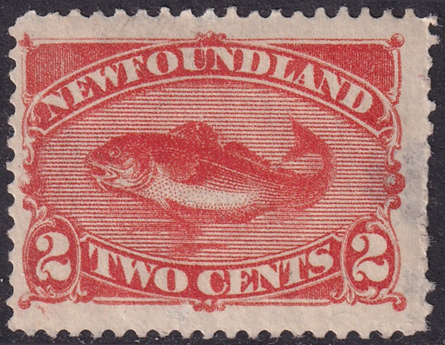 Newfoundland 1887 Sc 48 MH* thin on right side regummed