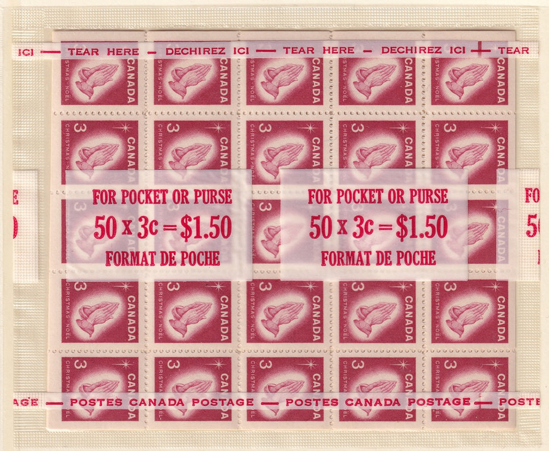 Canada 1966 Sc 451a mini pane in sealed cello paq MNH**