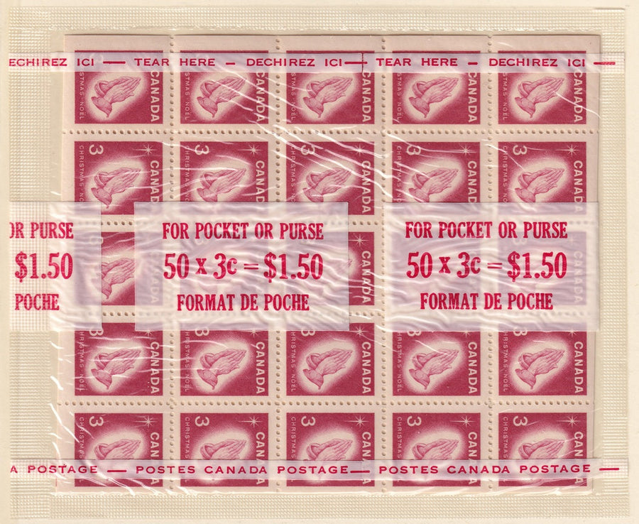 Canada 1966 Sc 451a mini pane in sealed cello paq MNH**