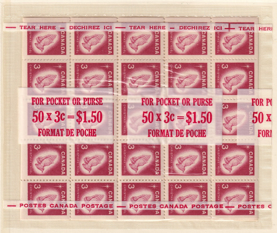 Canada 1966 Sc 451a mini pane in sealed cello paq MNH**
