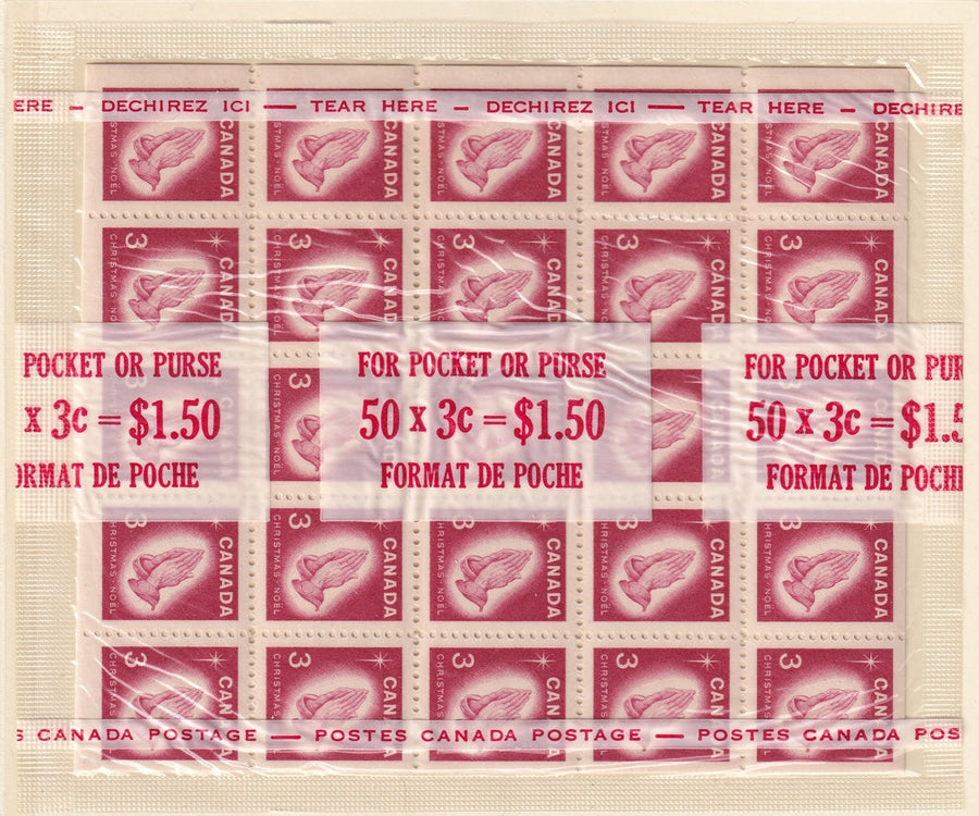 Canada 1966 Sc 451a mini pane in sealed cello paq MNH**