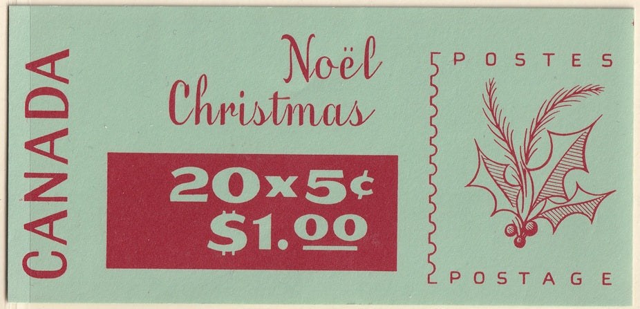 Canada 1968 Sc BK72 booklet MNH** tab on right
