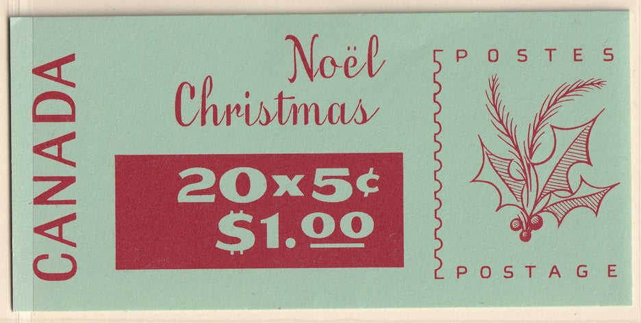 Canada 1968 Sc BK72 booklet MNH** tab on right