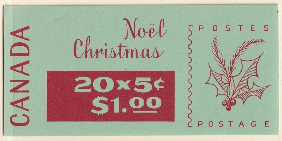 Canada 1968 Sc BK72 booklet MNH** tab on right