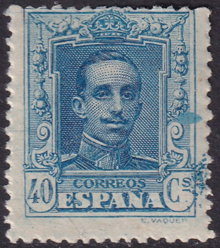 Spain 1923 Sc 340 MNH** ink smearing on right