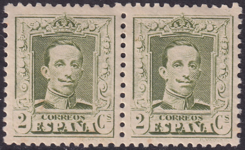 Spain 1926 Sc 331 pair MNH** perf 11.25
