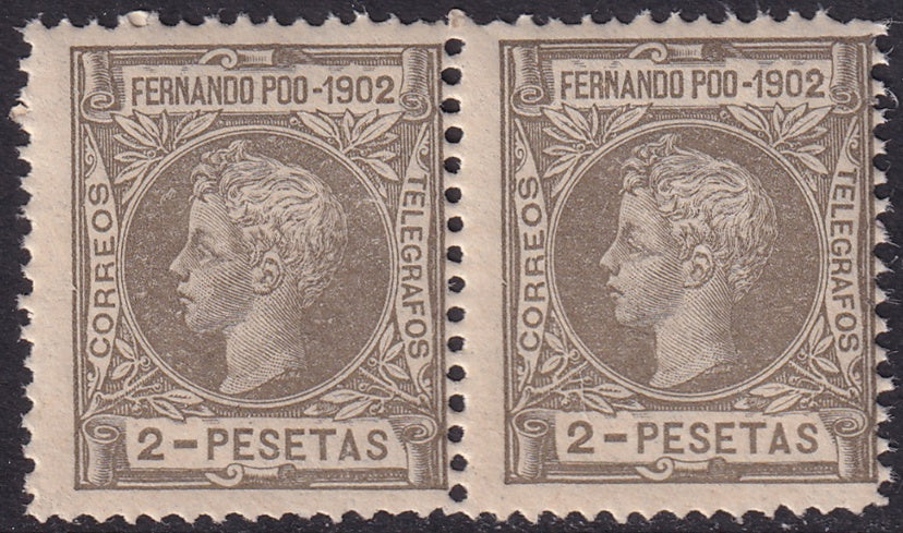 Fernando Po 1902 Sc 110 pair MNH**