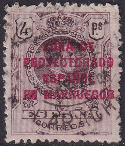 Spanish Morocco 1921 Sc 63 used Larache cancel