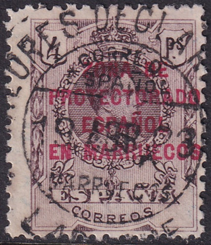 Spanish Morocco 1921 Sc 63 used