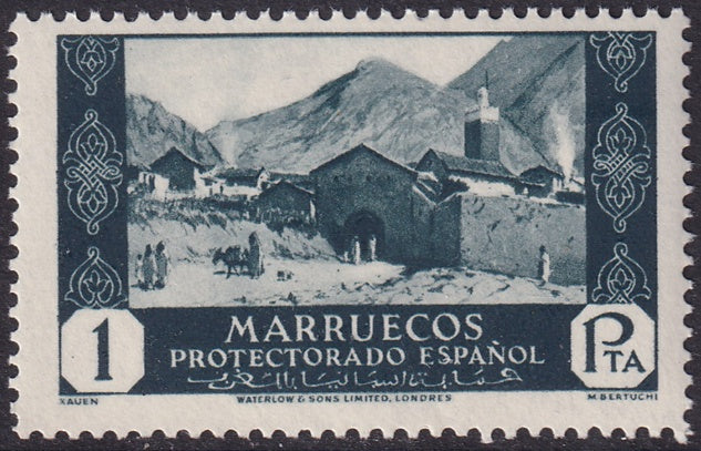 Spanish Morocco 1935 Sc 154 MNH**