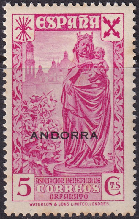 Andorra Spanish 1938 beneficencia Ed 1 MNH**