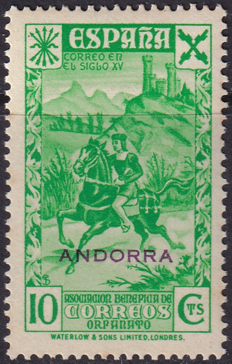 Andorra Spanish 1938 beneficencia Ed 2 MNH**
