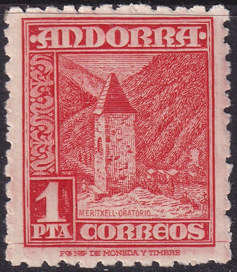 Andorra Spanish 1948 Sc 46 MNH**