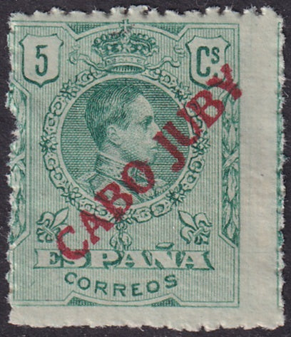 Cape Juby 1919 Sc 9 MLH* overprint on reverse variety