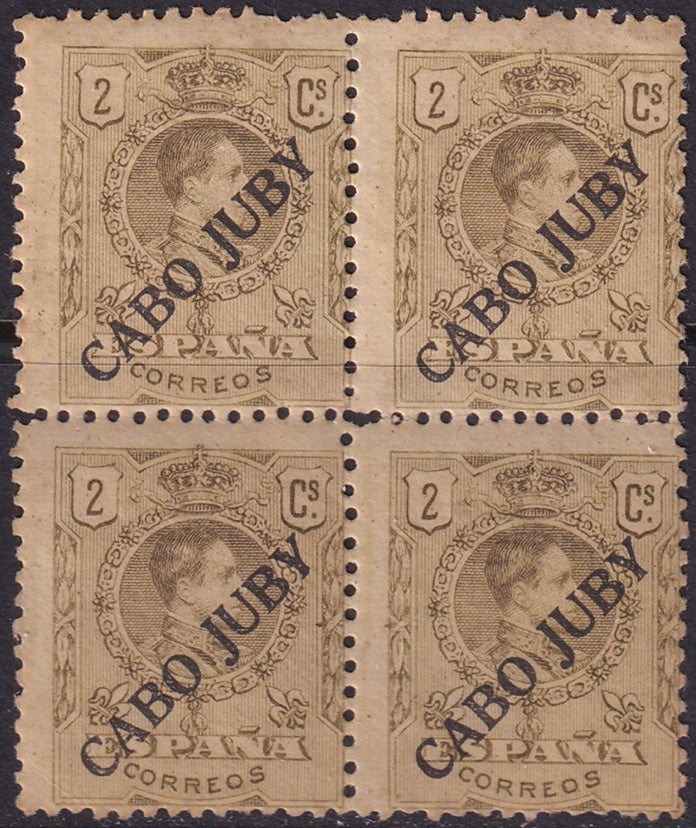 Cape Juby 1919 Sc 8 block MNH**