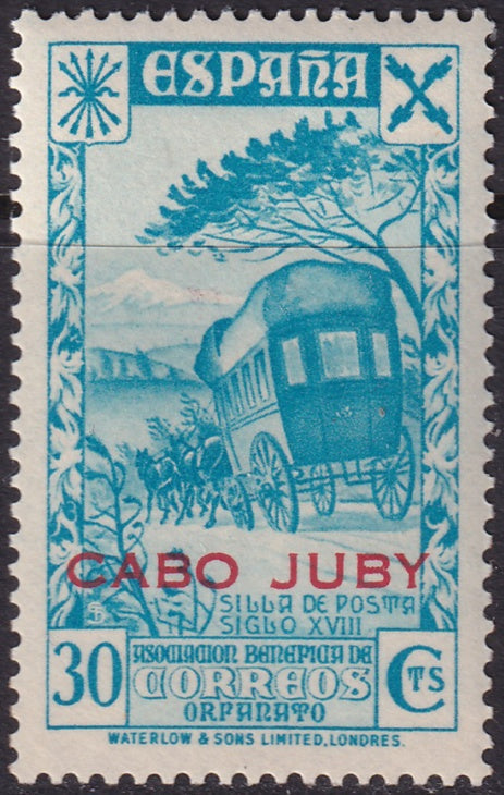 Cape Juby 1943 beneficencia Ed 14 MNH**