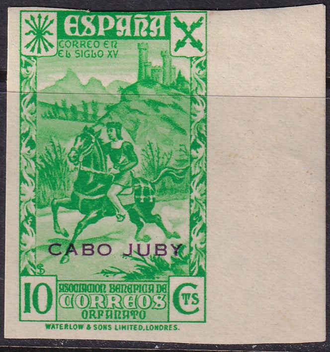 Cape Juby 1938 beneficencia Ed 2s imperf variety MNH**