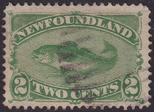 Newfoundland 1882 Sc 46 used some gum remaining