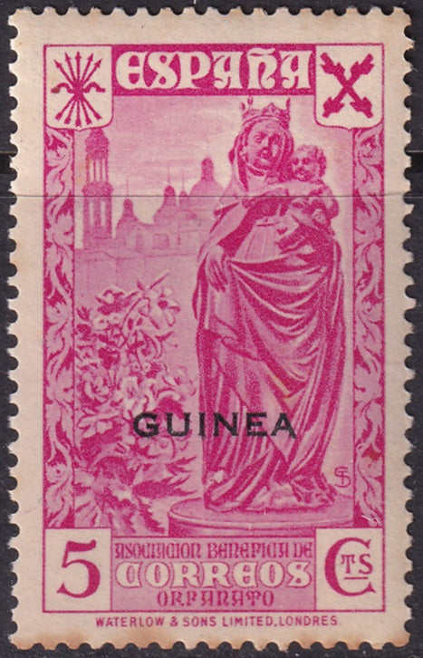 Spanish Guinea 1938 beneficencia Ed 1 MNH** perf toning at bottom