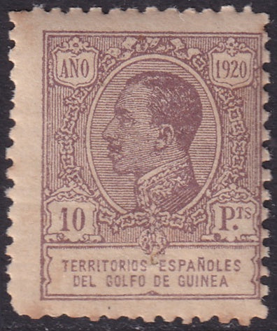 Spanish Guinea 1920 Sc 183 MNH** perf toning spots at bottom