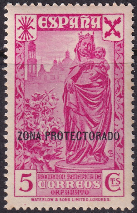 Spanish Morocco 1938 beneficencia Ed 7 MNH**