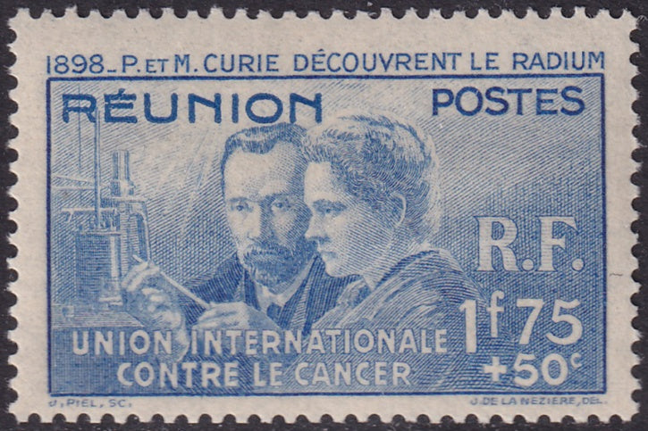 Reunion 1938 Sc B4 MNH** horizontal crease