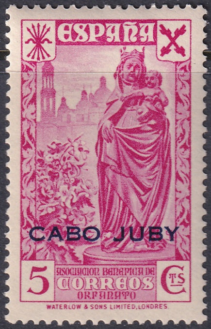 Cape Juby 1943 Beneficencia Ed 12-7 Ensemble Cabo Juby MNH**