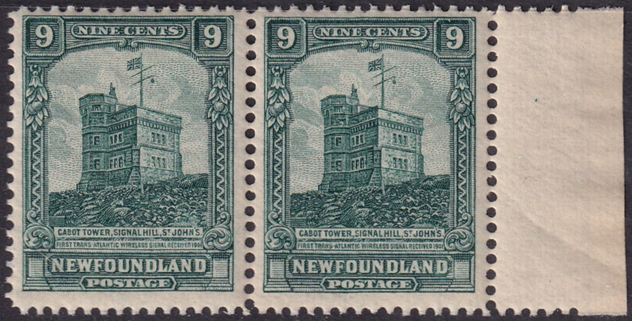 Newfoundland 1928 Sc 152 margin pair MNH**