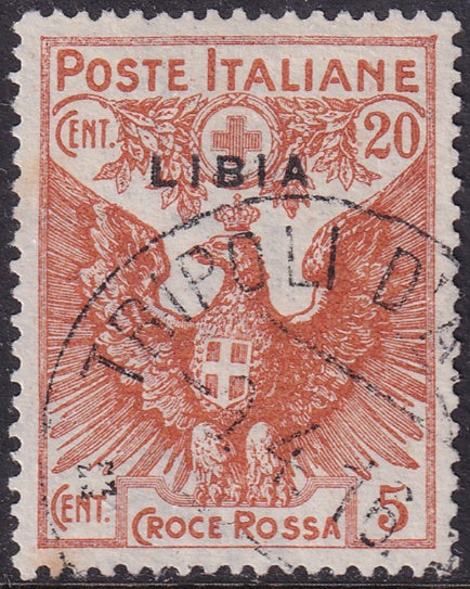 Libya 1916 Sc B3 used Tripoli cancel