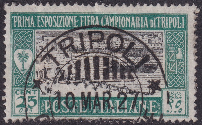 Libya 1927 Sc B6 used Tripoli cancel