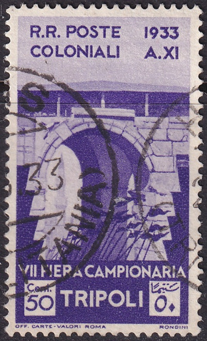 Libya 1933 Sc B51 used Tripolitania cancel