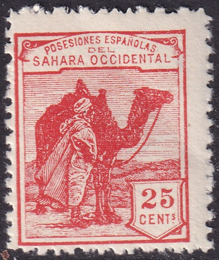 Spanish Sahara 1924 Sc 5 MNH** specimen (muestra) light crease