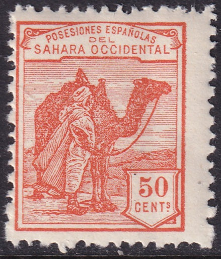 Spanish Sahara 1924 Sc 8 MNH** specimen (muestra) light crease