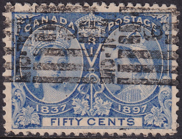 Canada 1897 Sc 60 used "Montreal Que" roller cancel