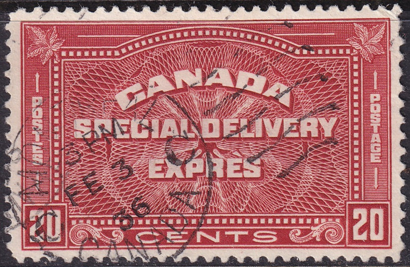 Canada 1927 Sc E5 express used "Montreal FE 6 36" cancel
