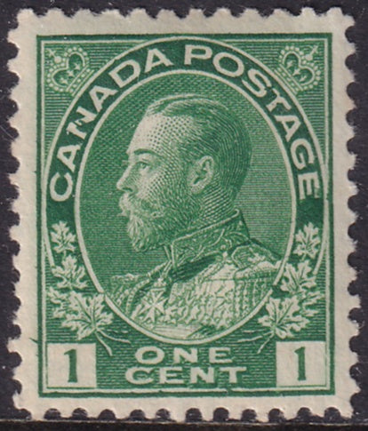 Canada 1915 Sc 104e MH* yellow green