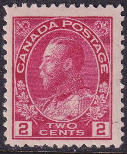 Canada 1911 Sc 106ii MLH* rose red