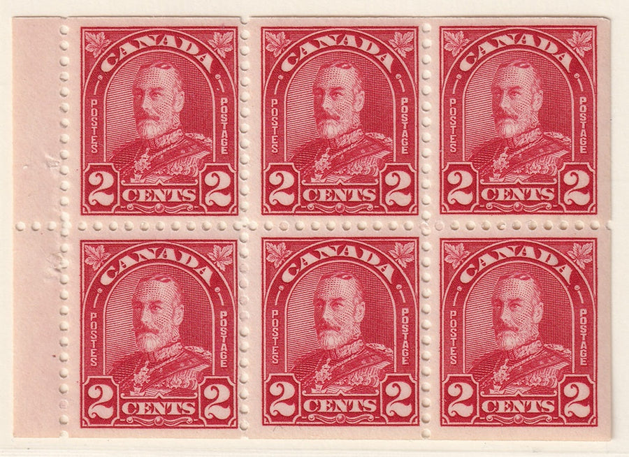 Canada 1930 Sc 165b booklet pane MNH**
