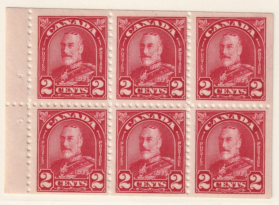 Canada 1930 Sc 165b booklet pane MNH**