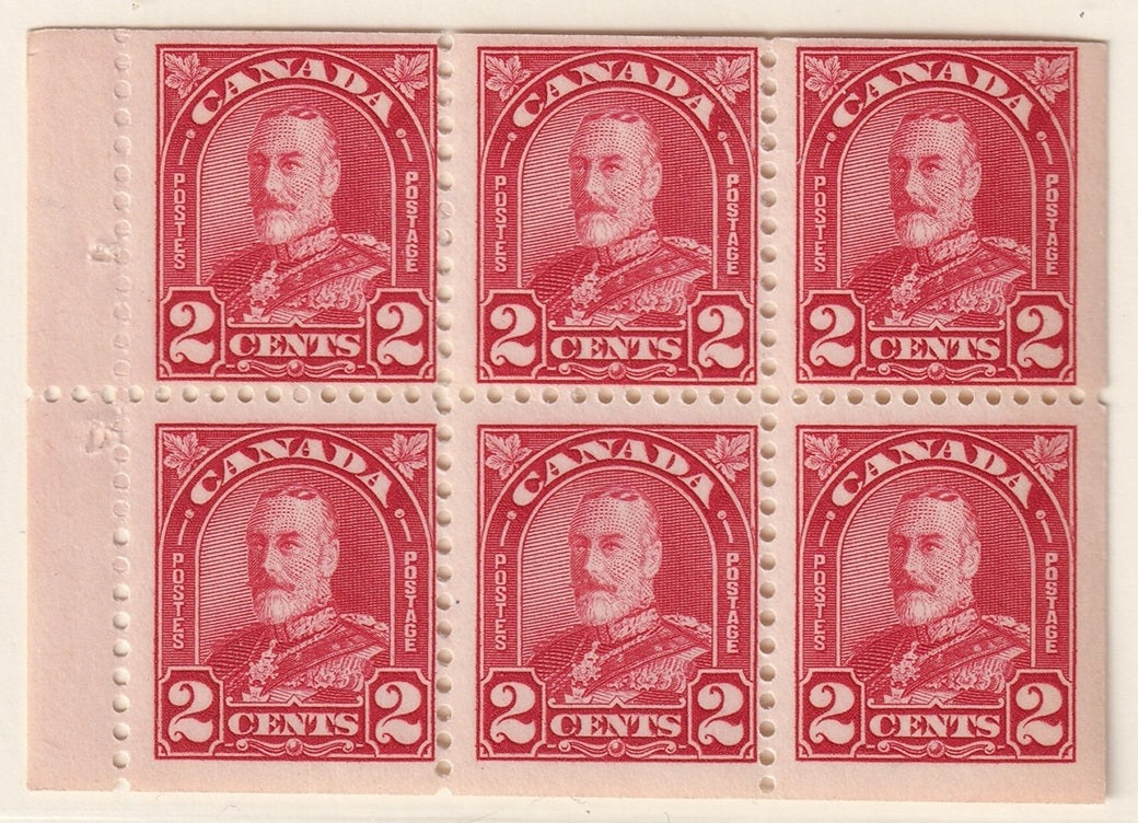 Canada 1930 Sc 165b booklet pane MNH**